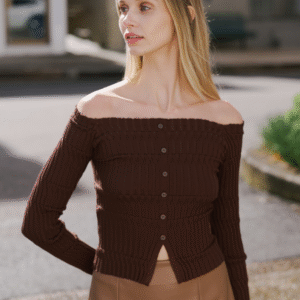 MERLOT KNIT TOP